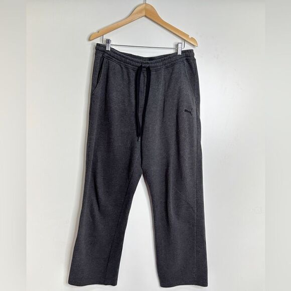 Puma Men’s Gray Sweatpants Lounge Wear Size Large - Picture 1 of 5